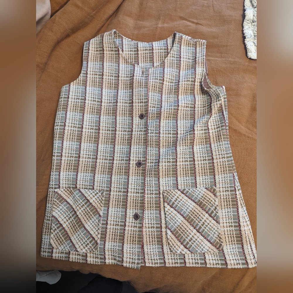 Vintage Leeds Tweed-Like Vest - Picture 7 of 7